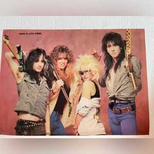 Vintage Keel & Lita Ford pinup